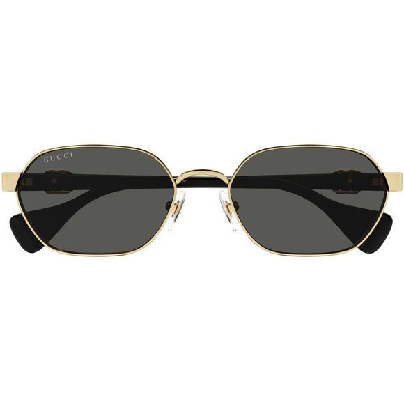 New Gucci Glack & Gold Sunglasses